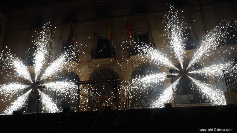 Cabalgata Reyes Magos Dénia 2018 - Espectáculo de luz