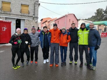 algunos de los duatletas comarcales en bronchales