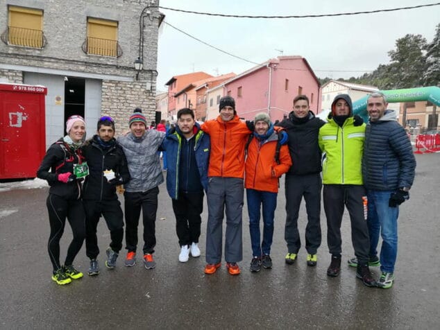 algunos de los duatletas comarcales en bronchales