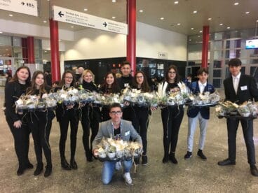 Alumnos del IES Número 3 de Dénia en Fitur