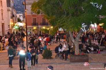 Ambiente en la plaza de la Constitución