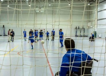 Chutando a portería