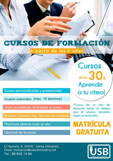 Cursos de formación USB Centro de Formación