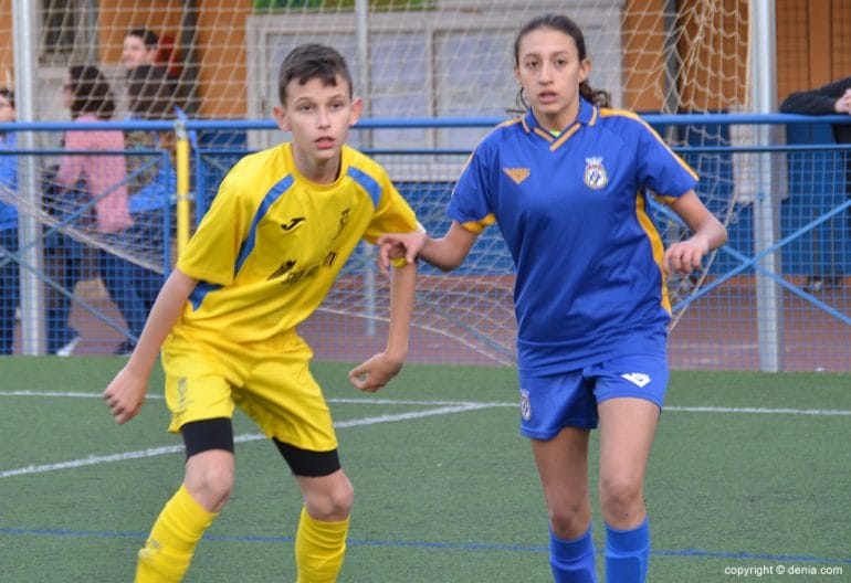 Fiamma Benítez durante el partido