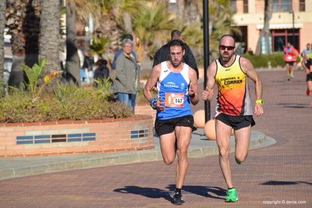 fran lopez sprintando en meta