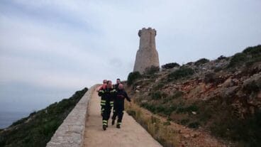 Mujer accidentada en la Torre del Gerro