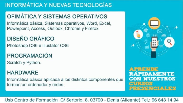 Informática y nuevas tecnologías en USB Centro de Formación