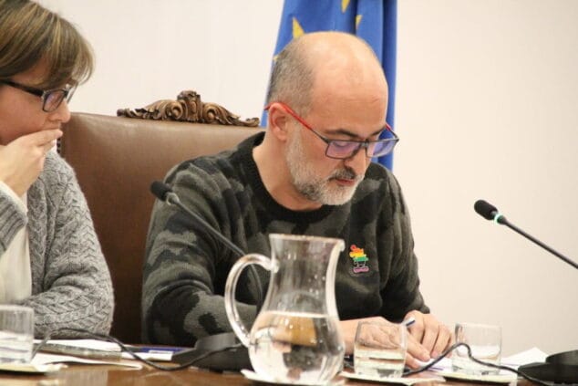 javier scotto durante el pleno de enero