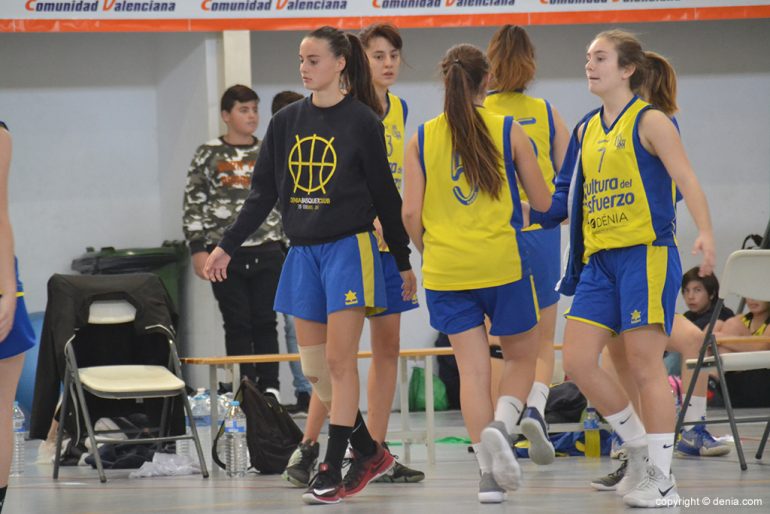 Junior players of the Dénia Basketball