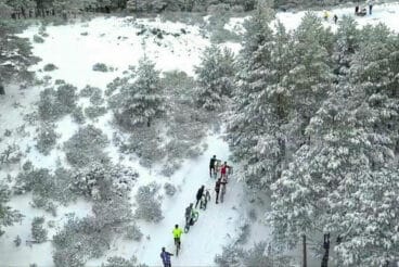 La nieve protagonista de la carrera