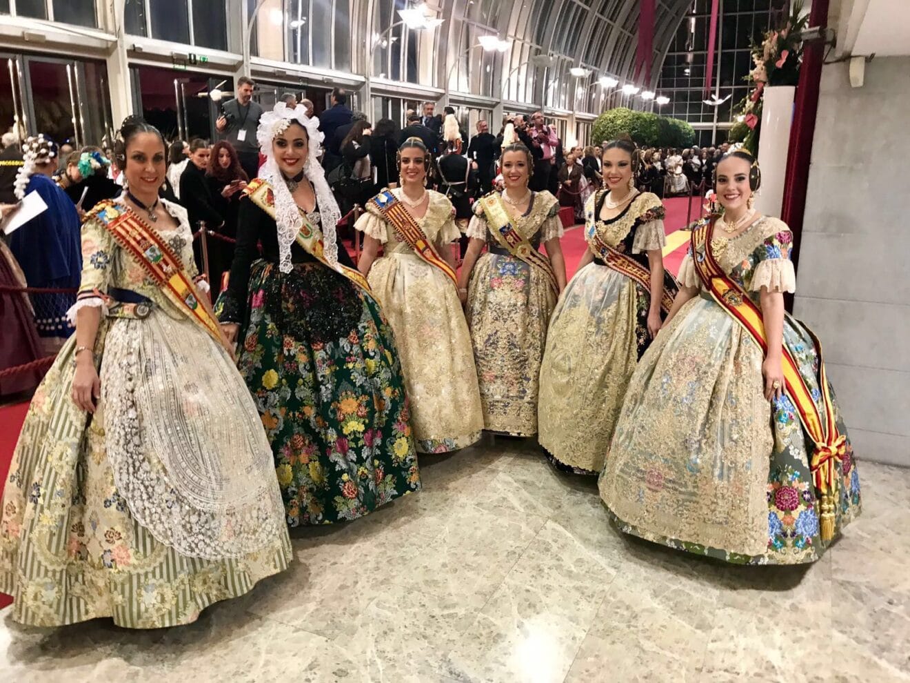 Melani en la proclamación de la FM de València