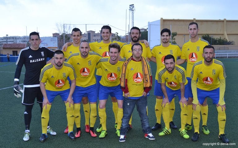 Once del CD Dénia ante el CD Jávea