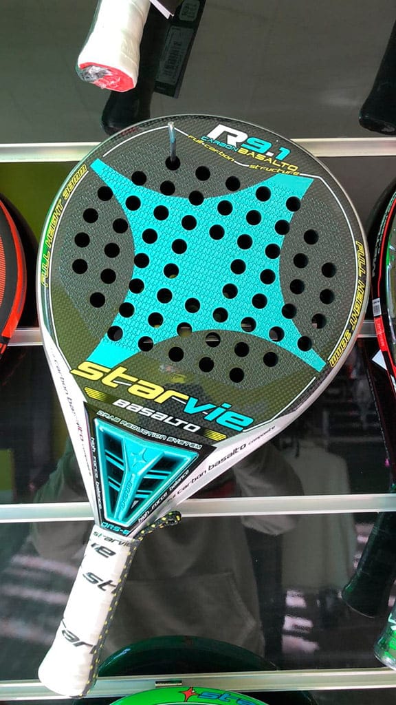 raqueta azul padelitis