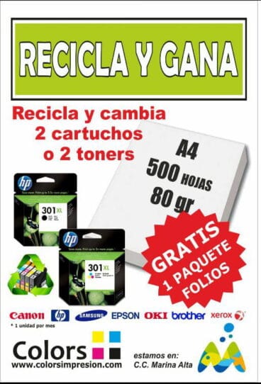 Recicla y gana con Colors sistemas de impresión