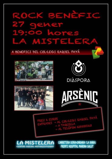 Rock benéfico en La Mistelera