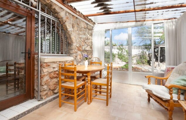 terraza cubierta casa rustica vacation villas