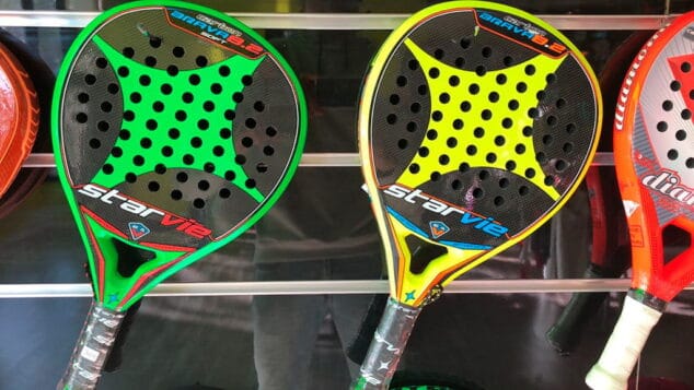 variedad de raquetas padelitis