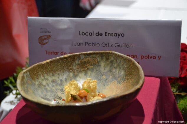 20 vii concurso internacional de la gamba roja de denia plato de juan pablo ortiz