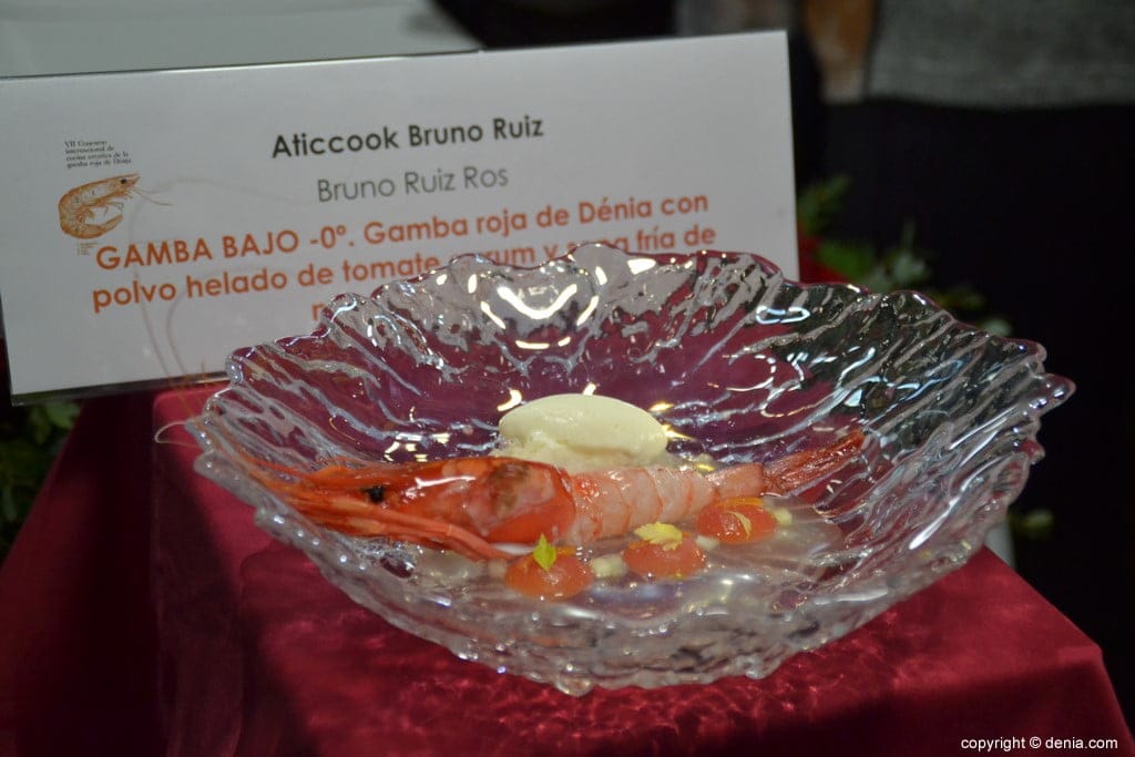 22 vii concurso internacional de la gamba roja de denia plato de bruno ruiz
