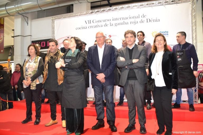 VII Concurso Internacional de la Gamba Roja de Dénia - Jurado y autoridades