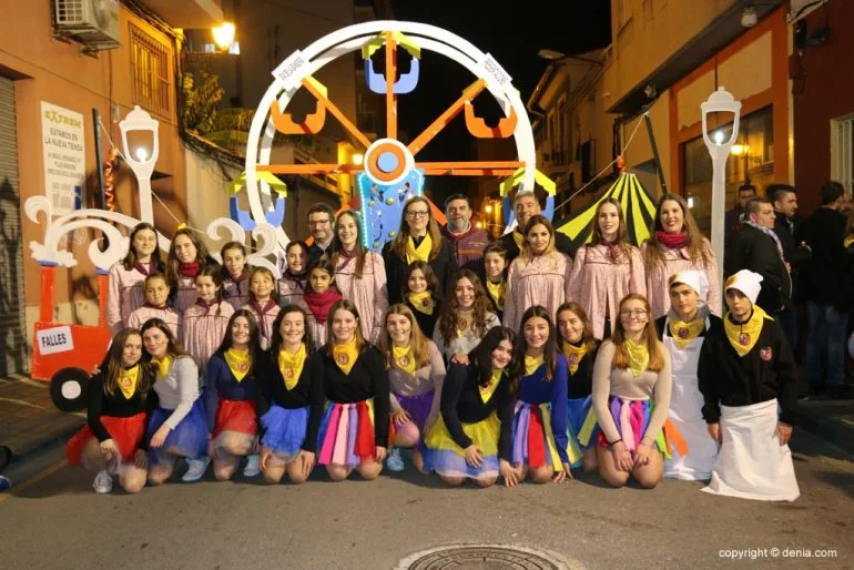 Visita de casales y bandos falleros - bando falla Oeste