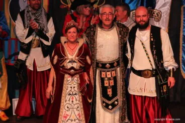 Mig Any Dénia 2018 – Capitán y abanderada cristianos