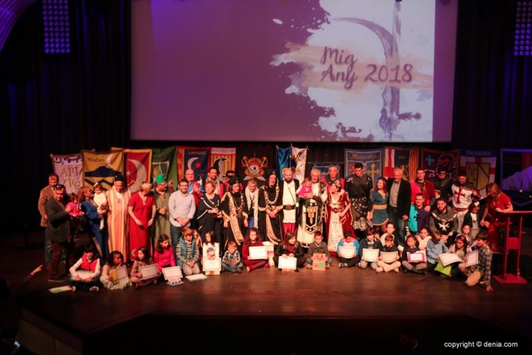 Mig Any Dénia 2018 - Ganadores del concurso de dibujo infantil y cargos