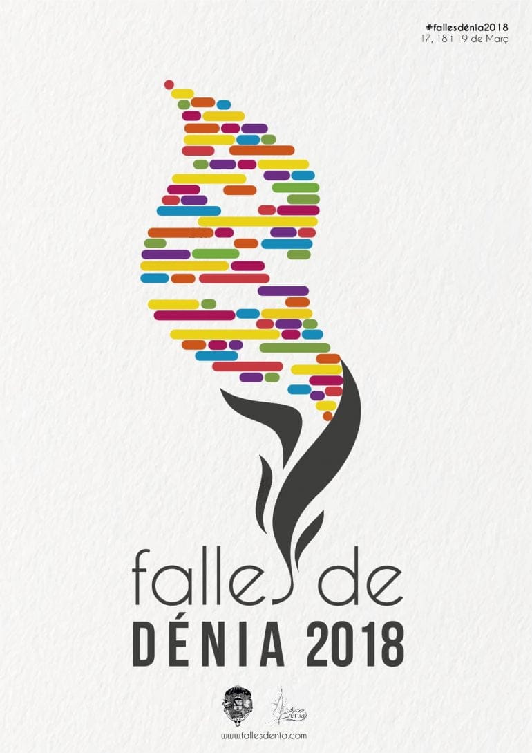 Cartel fallas Dénia 2018