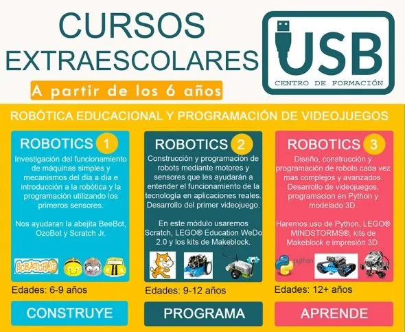 cursos extraescolares robotica usb centro de formacion 590x483