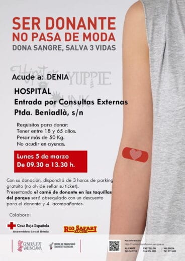 donacion de sangre 5 marzo denia