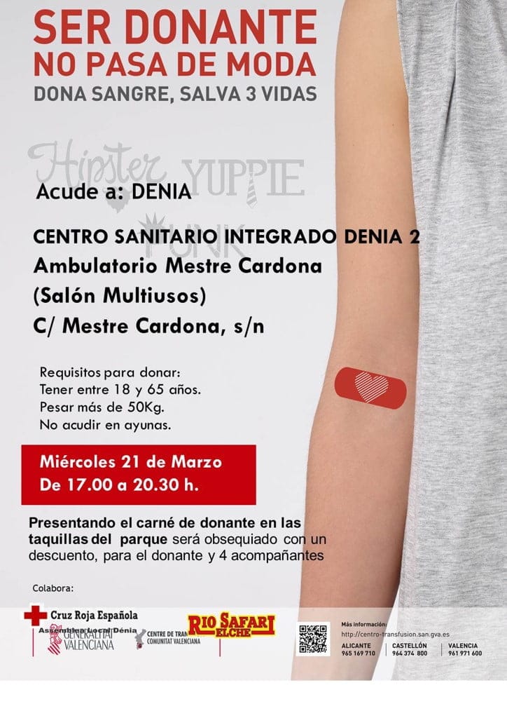 donacion de sangre en el ambulatorio de denia
