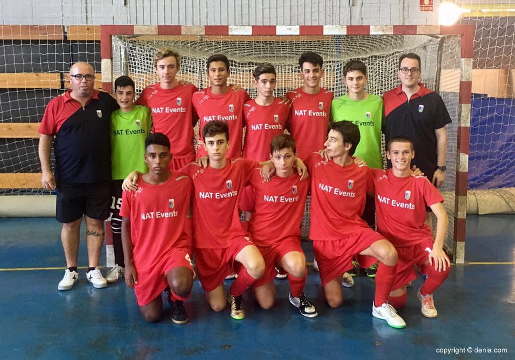 equipo cadete del paidos denia