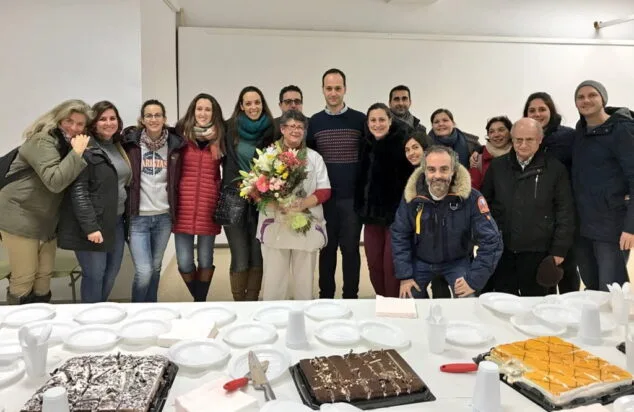 fiesta para gregoria en el colegio maristas