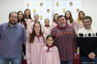 las falleras mayores de denia en la presentacion del programa de fallas 2018