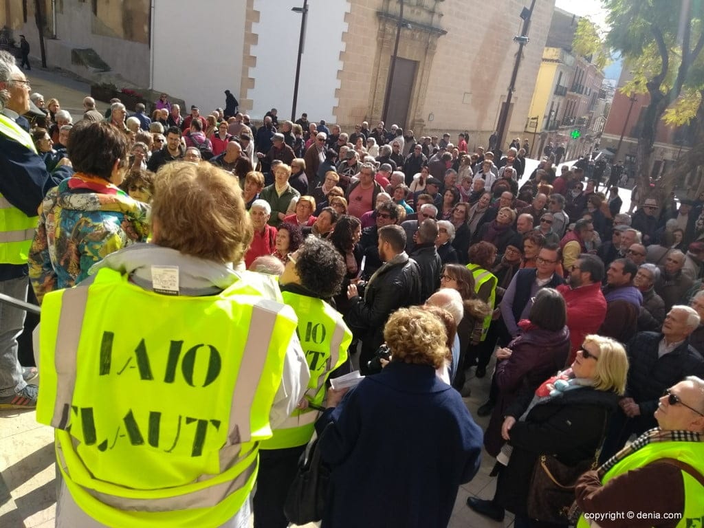 los yayoflautas se concentran en denia