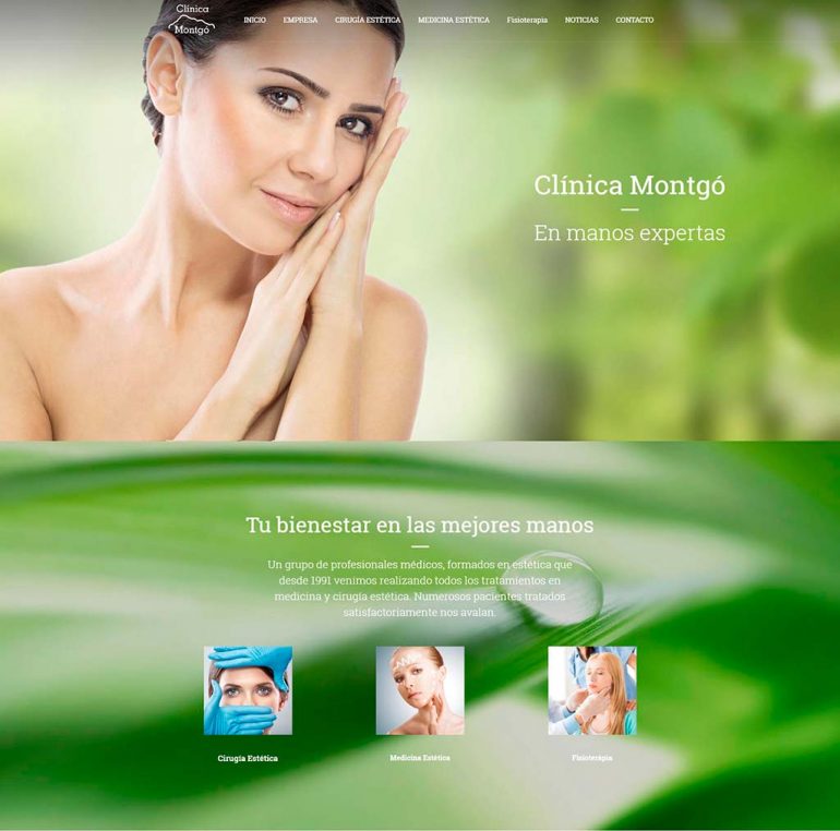 Nueva página web Clínica Médica Montgó