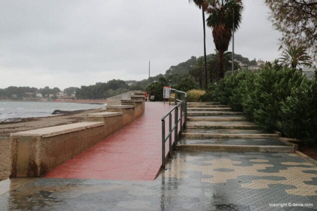 El temporal deja en Dénia más de 23 litros por m2 y rachas de viento de más de 42 km/h 7 paseo de la marineta cassiana