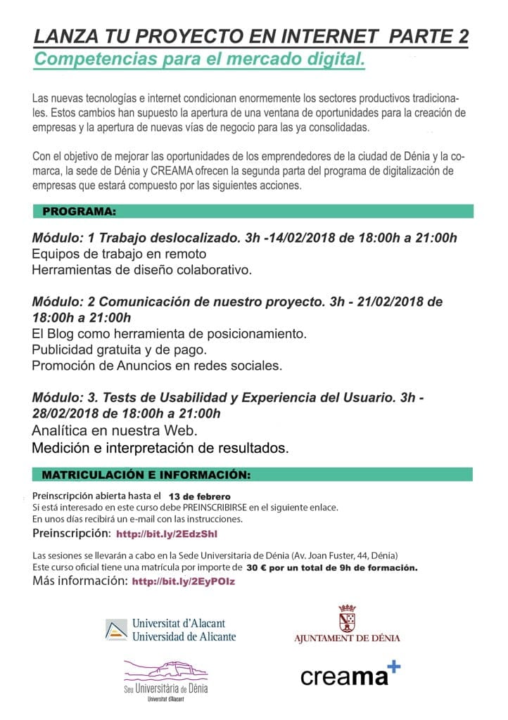 programacion de la segunda parte de lanza tu proyecto en internet