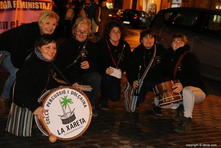 Demonstration of Women's Day Dénia - Women of the Colla La Xareta