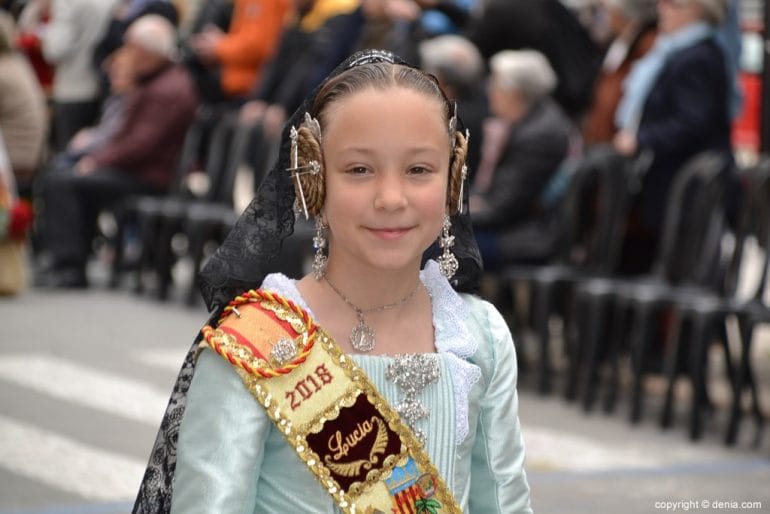 Ofrenda Fallas Dénia 2018 - Fallera Mayor Infantil Falla Camp Roig