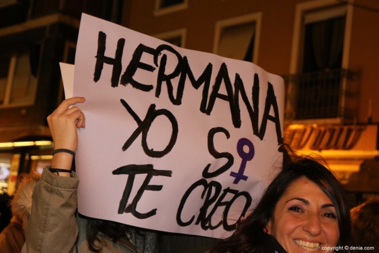 Demonstration for Women's Day Dénia - poster