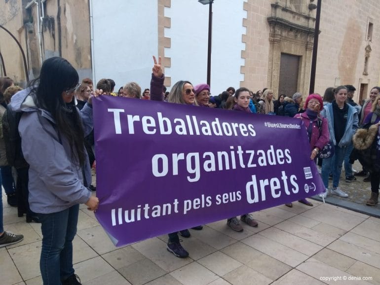 Concentración 8 Marzo Dénia - Trabajadoras
