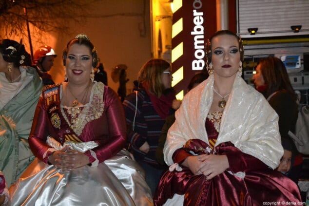 11 crema de las fallas de denia 2018 componentes de la corte de honor