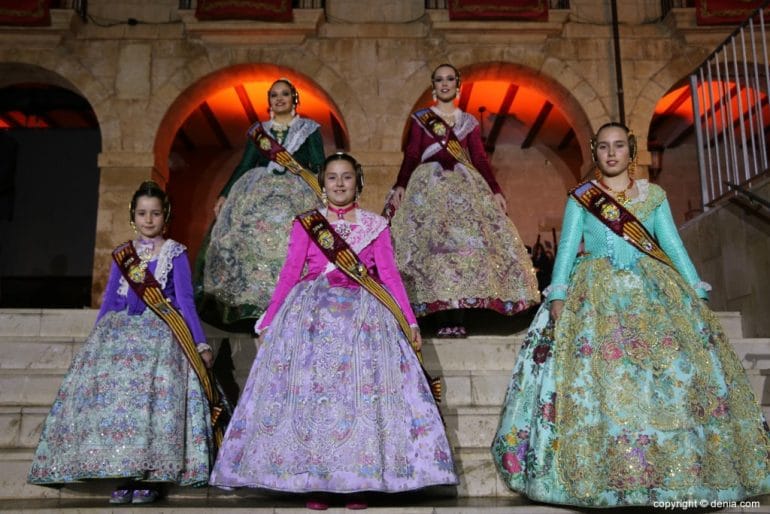 Crida Falleras Mayores Dénia 2018 - Cortes de honor