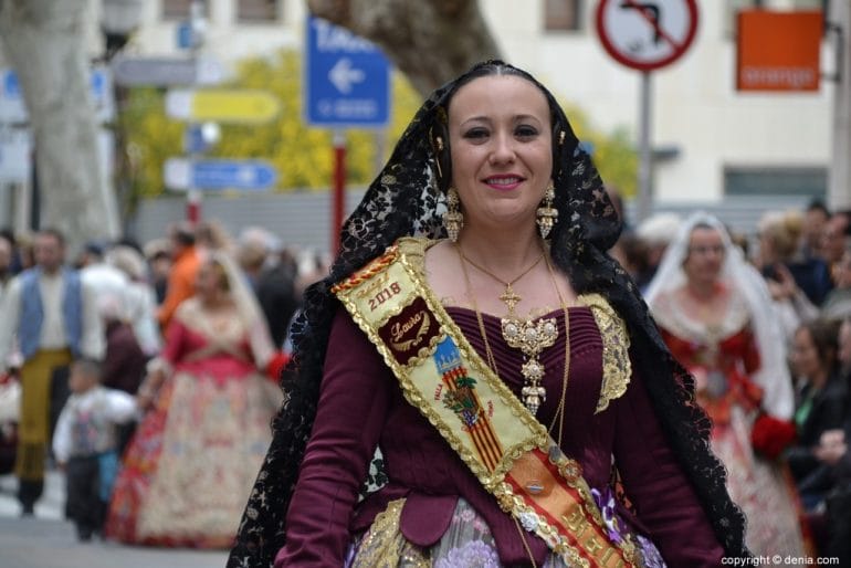 Ofrenda Fallas Dénia 2018 - Fallera Mayor Falla Camp Roig
