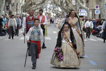 Ofrenda Fallas Dénia 2018 – Cargos Falla Oeste