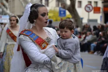 Ofrenda Fallas Dénia 2018 – Fallera Mayor Falla París Pedrera