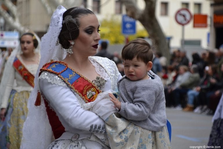 Ofrenda Fallas Dénia 2018 - Fallera Mayor Falla París Pedrera