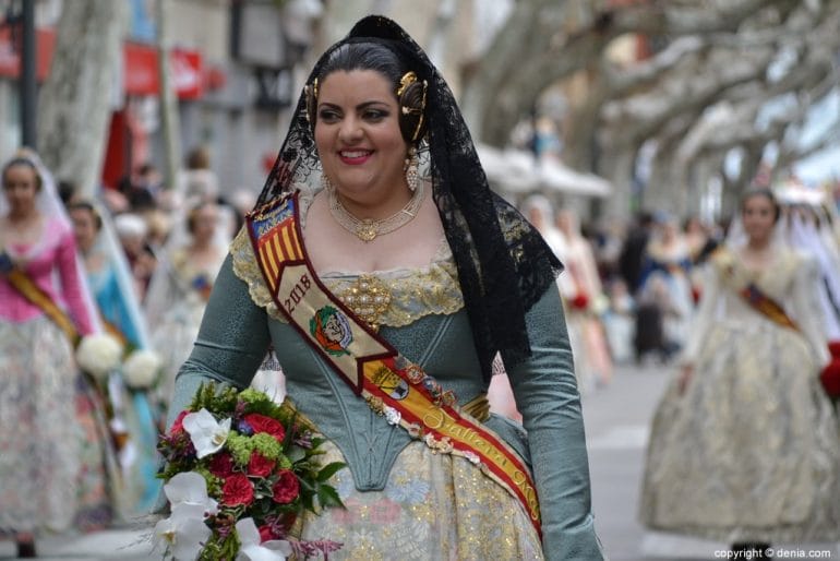 Ofrenda Fallas Dénia 2018 - Fallera Mayor Falla Centro