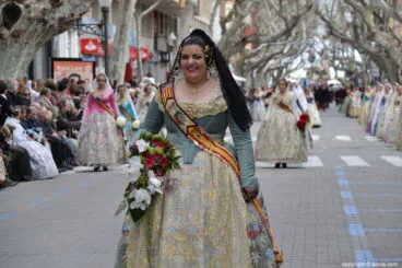 Ofrenda Fallas Dénia 2018 – Fallera Mayor Falla Centro